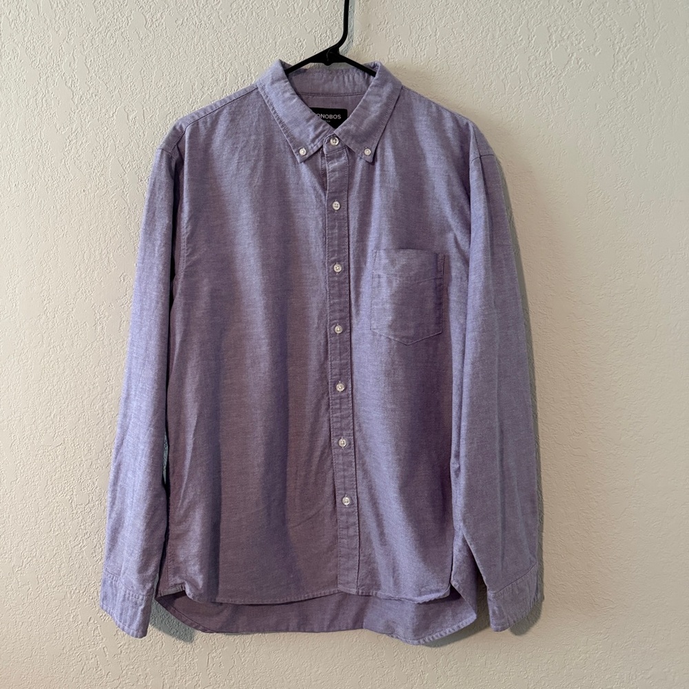 Bonobos Men's Purple Button-Down Shirt
